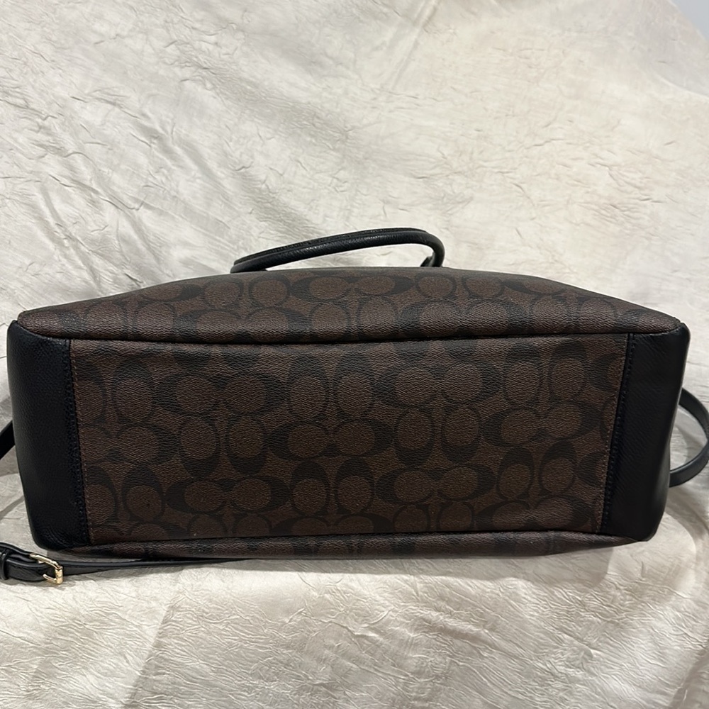 Coach Monogram Leather Shoulder Bag - Picture 7 of 7